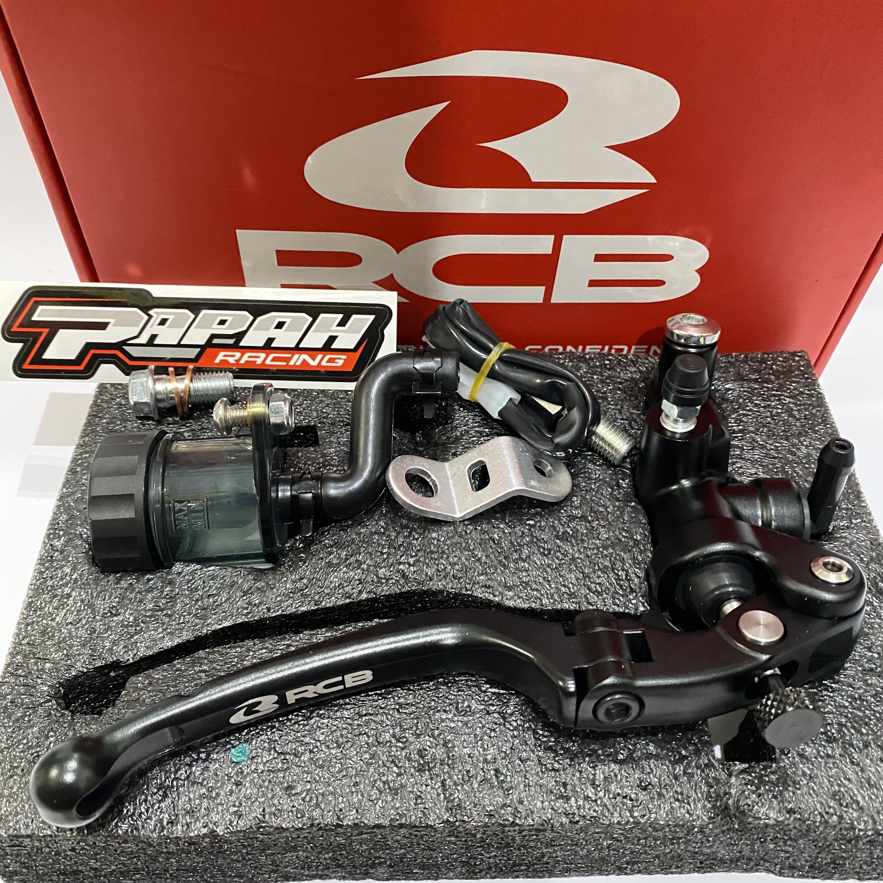 MASTER REM KANAN RCB S1 14MM BLACK HITAM