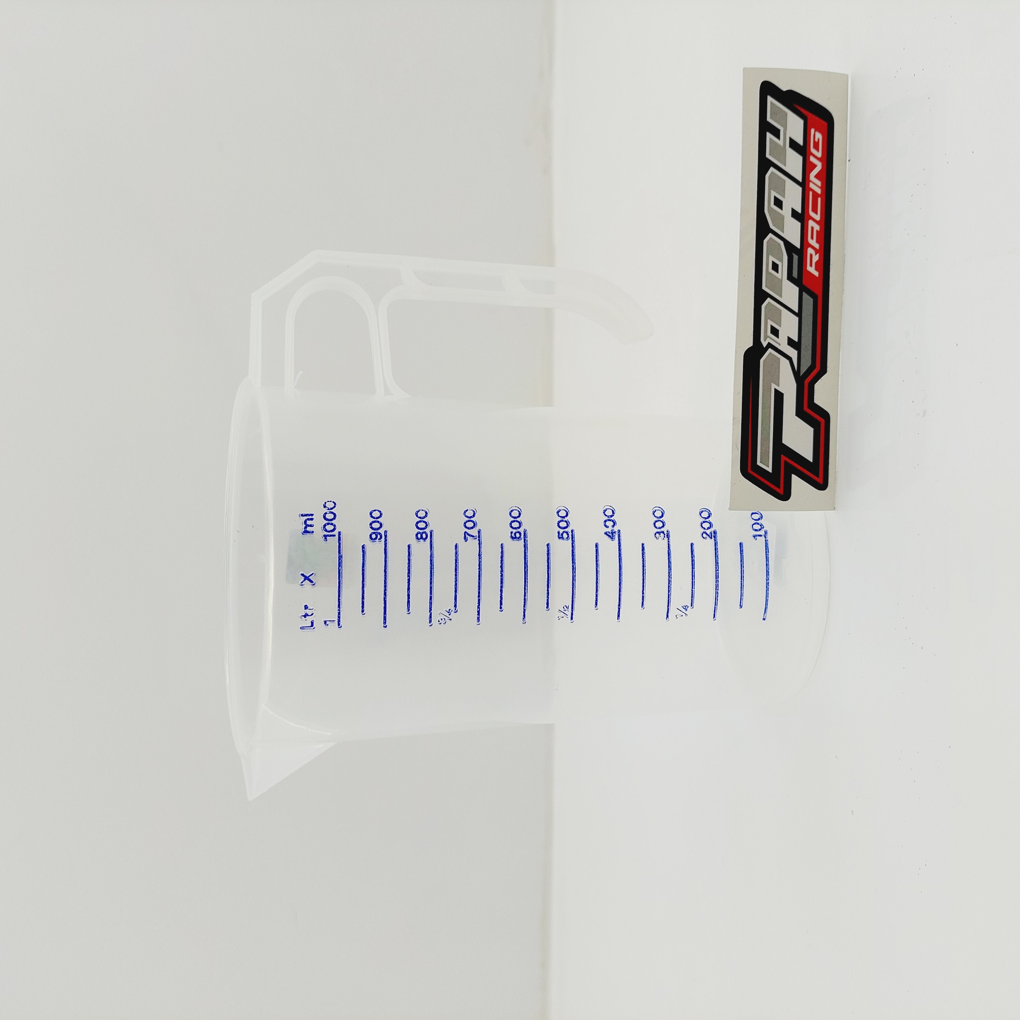 GELAS TEKO TAKARAN BENSIN BENSOL BUAT NYAMPUR OLI SAMPING (1L)