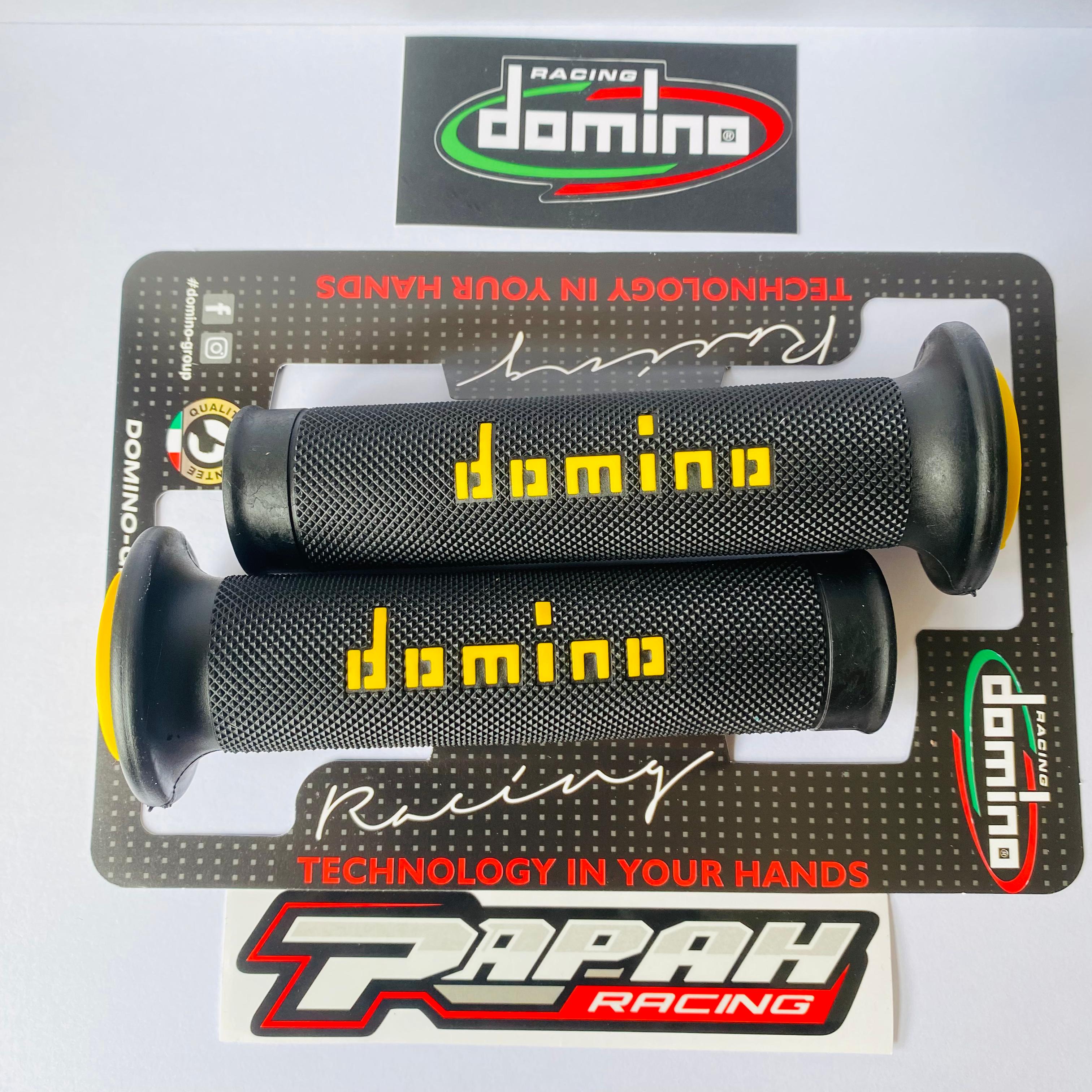 HANDGRIP GRIP DOMINO RACING BLACK YELLOW