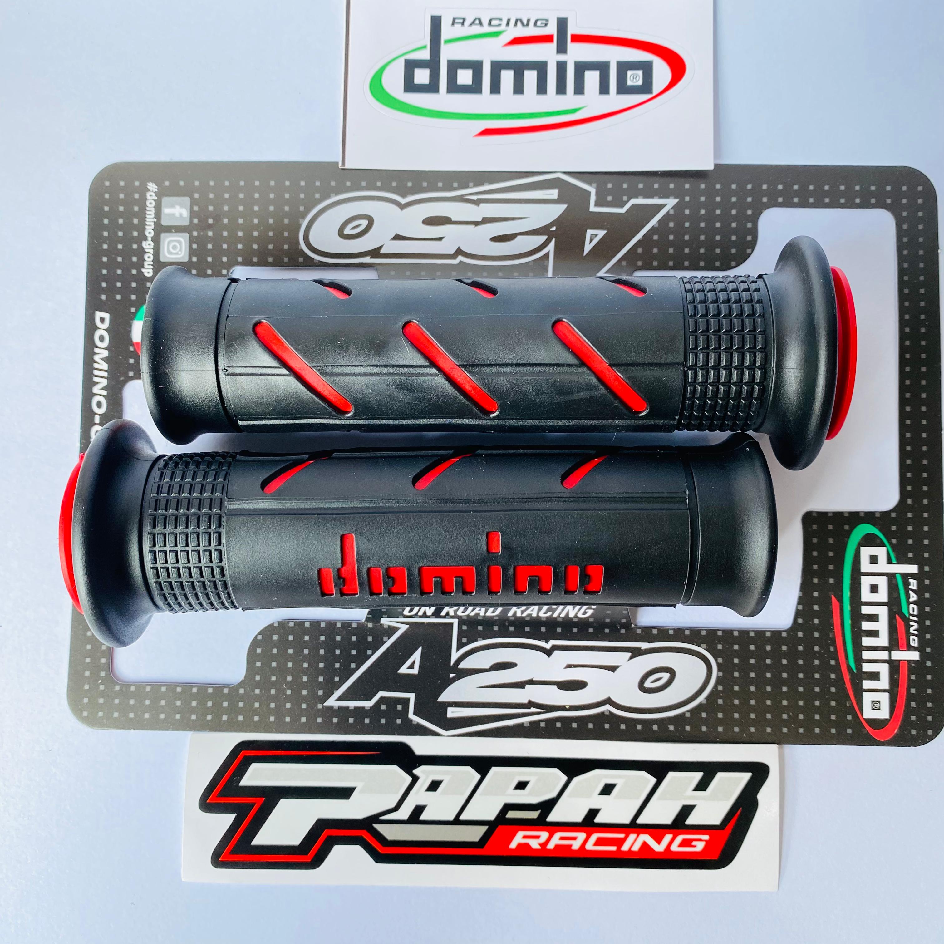 HANDGRIP GRIP DOMINO SUPER SOFT GRIPS BLACK RED