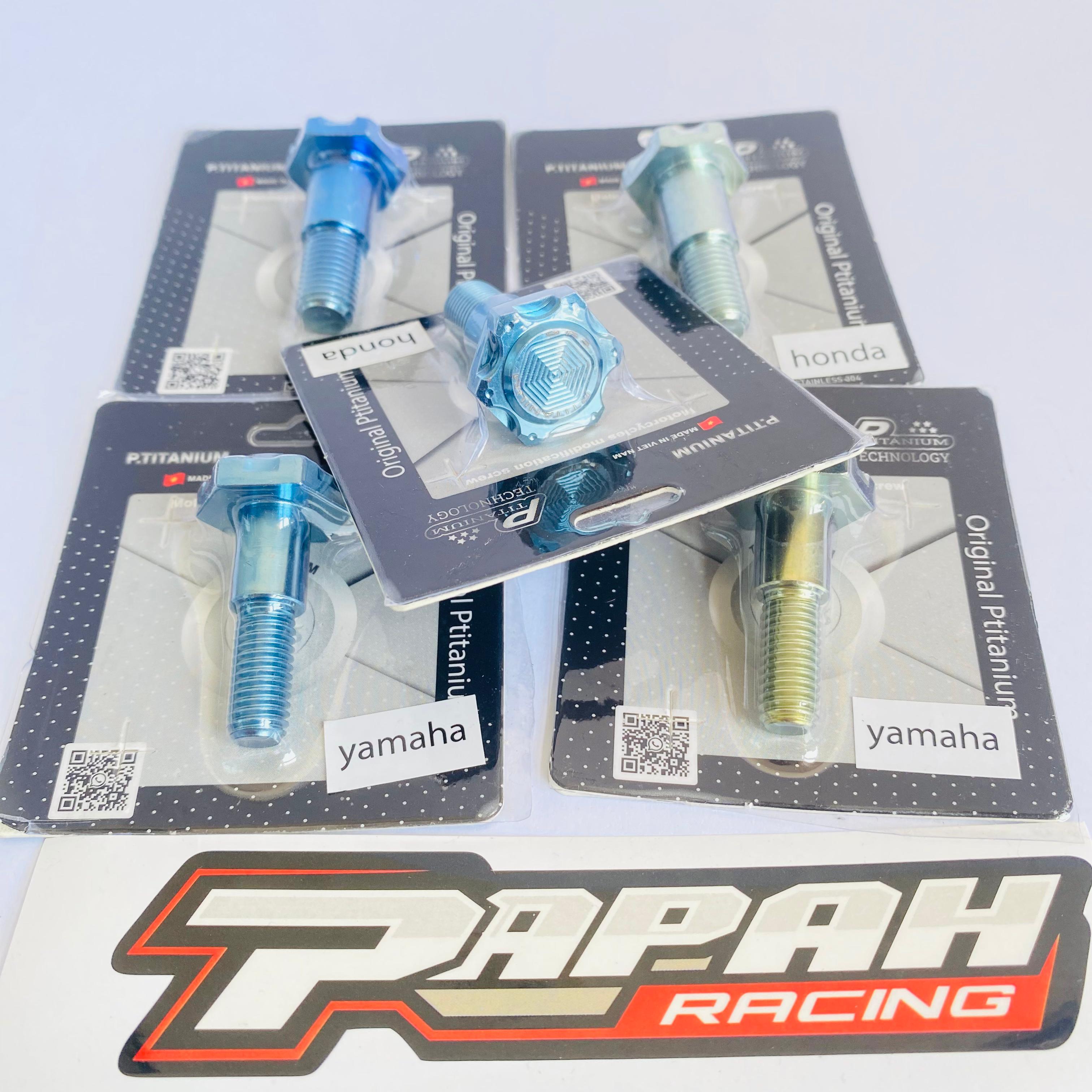 SIDE STAND BOLD BAUT STANDAR SAMPING M8 M10 GR5 PTITANIUM